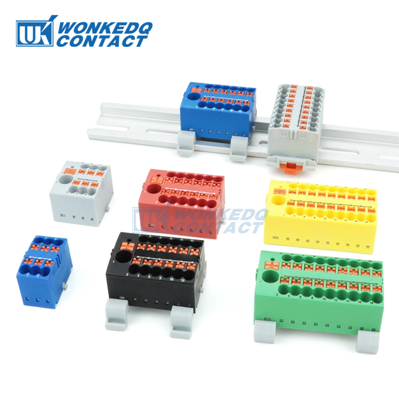 Push Fit Connector - كتلة التوزيع PTFIX 2.5mm2 2/4/6/7/12/13/18/19 اتصال