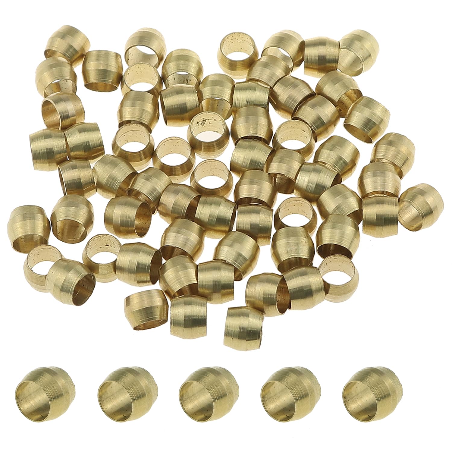 Compression Fitting Brass - 100 قطعة الطويق النحاسي كم الحلقات