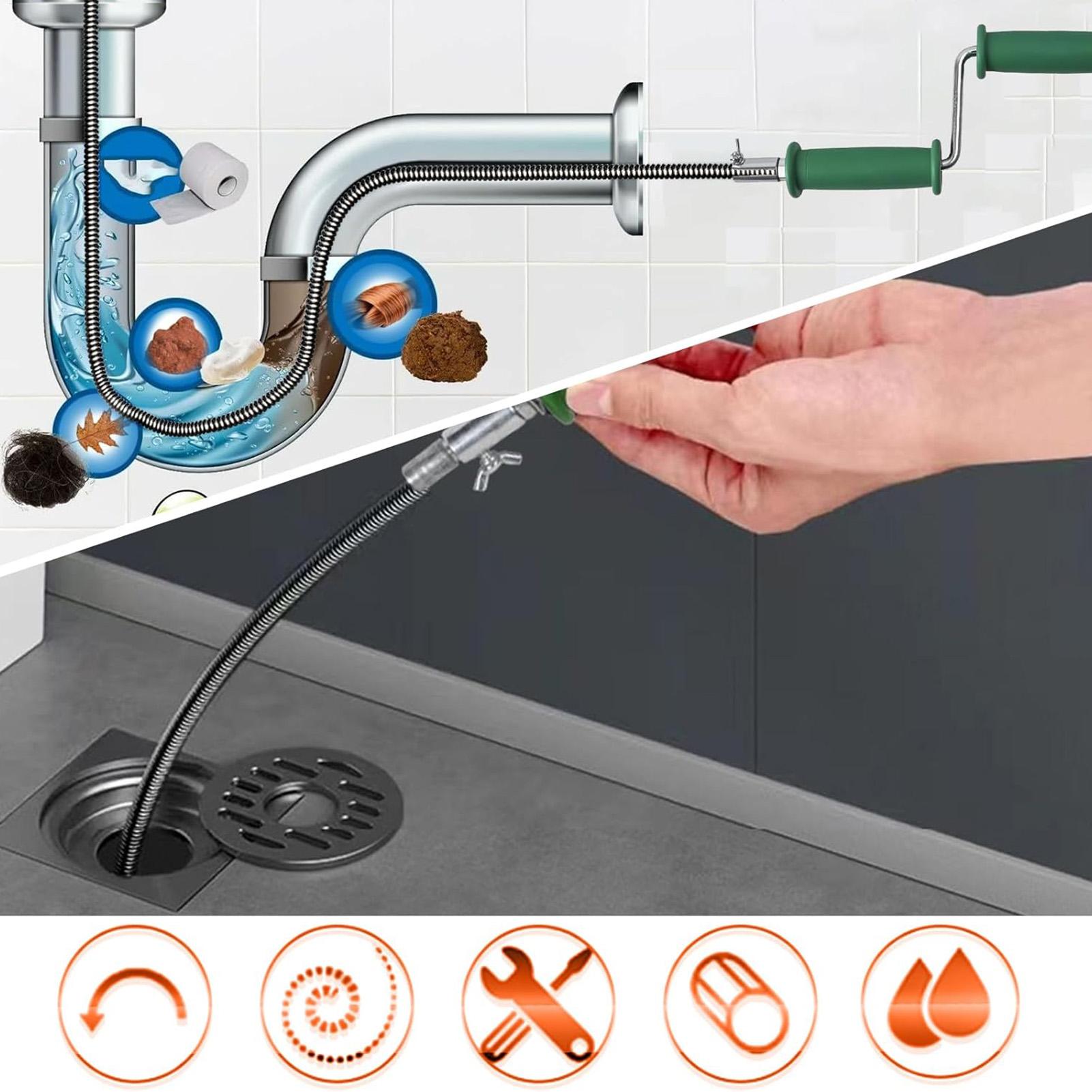 أداة تسليك المجاري بطول 4 أمتا - مراجعة Drain Snake Flexible وسعره