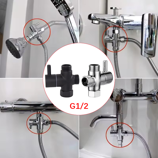 أسود فضي 3 طريقة T-محول صمام ت - مراجعة Shower Valve Cartridge وسعره