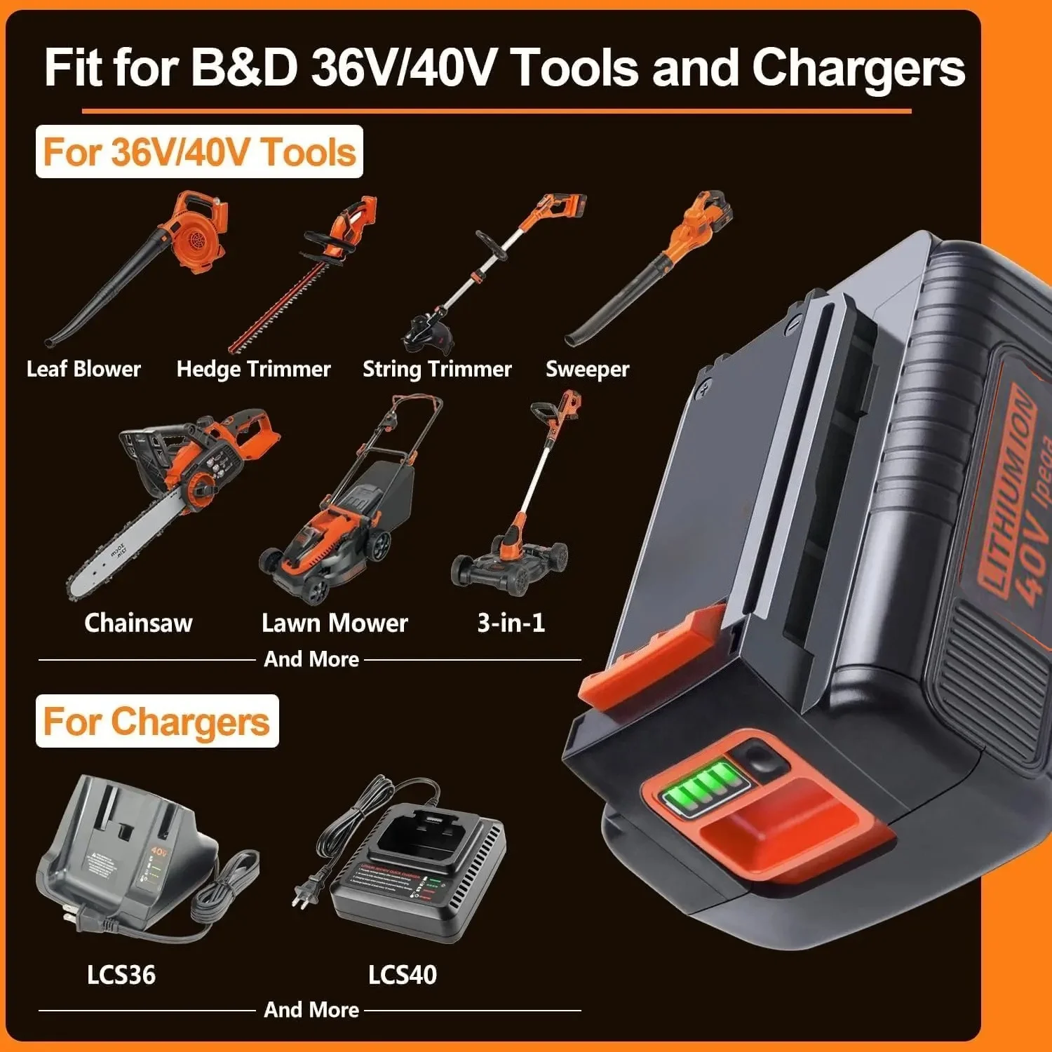 بطارية ليثيوم أيون 40 فولت 400 - مراجعة Black+Decker Tool Cordless وسعره