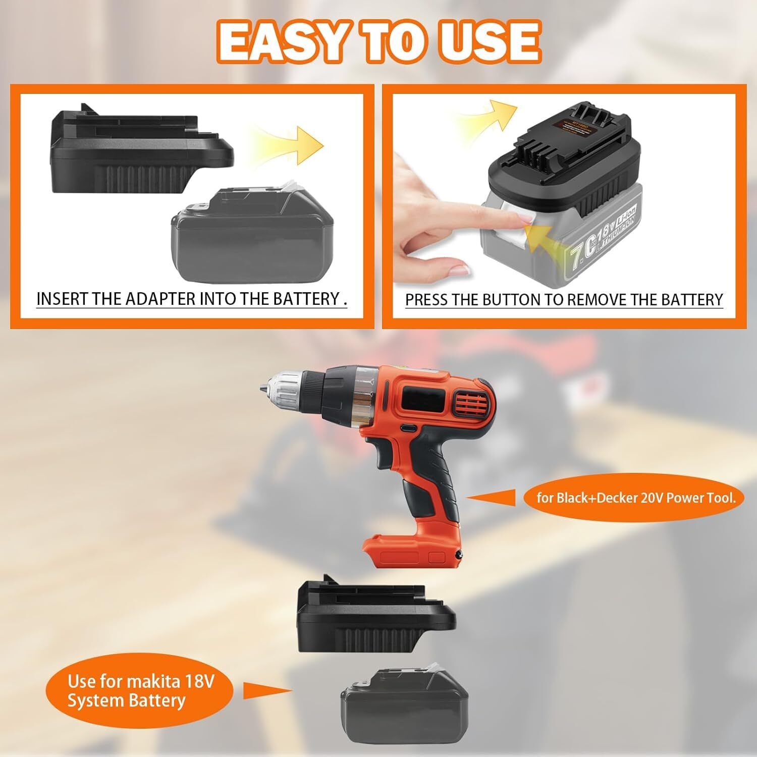 محول لأدوات ماكيتا إلى أدوات ب - مراجعة Black+Decker Tool Cordless وسعره